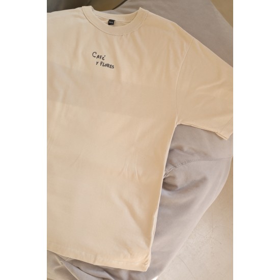 CAFE Y FLORES Remera B409