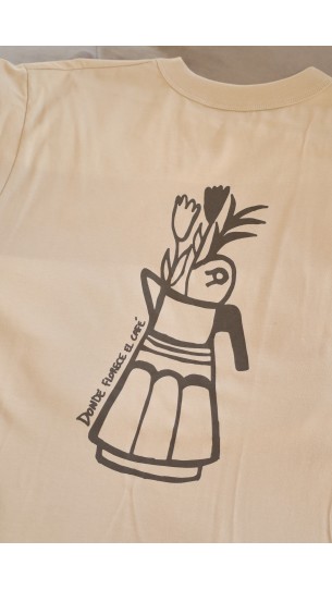 CAFE Y FLORES Remera B409
