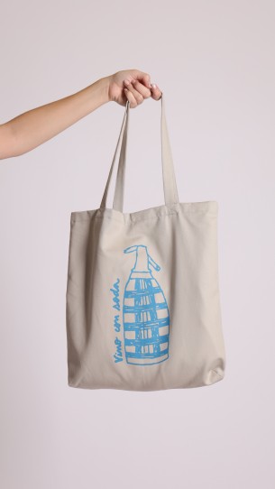 TOTE VINO CON SODA -Beige
