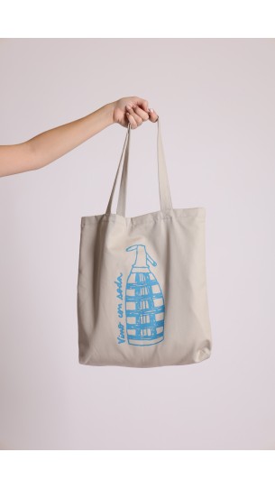 TOTE VINO CON SODA -Beige