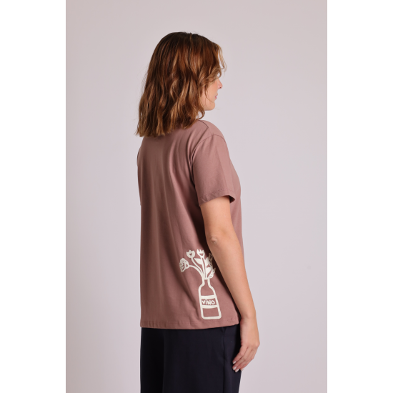 VINO  FLORERO  Remera B130